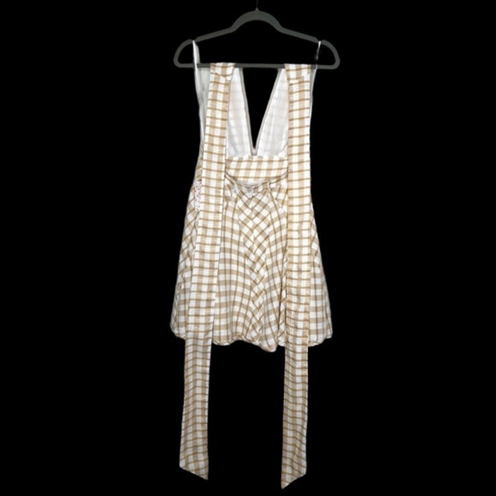 Free People Revolve Do the Twist Mini Dress Open Back Plaid Sexy NWT - Picture 7 of 16
